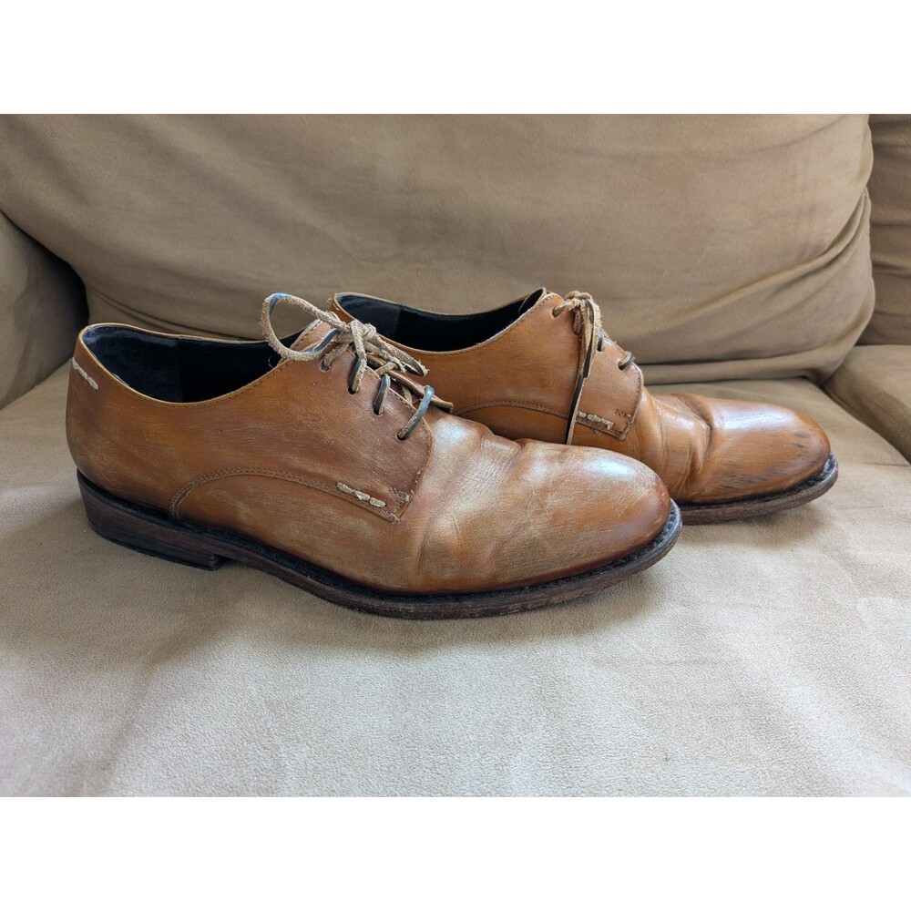 Freebird Lowell Leather Oxfords Mens 10 Distressed Slip-on Loafers